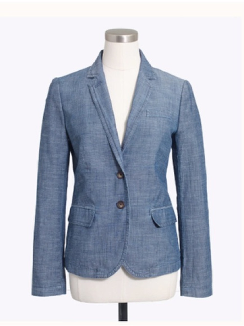 Like New J Crew Cotton Chambray Blazer, Size 8